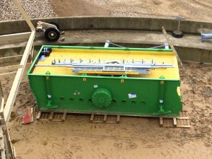 WIMA sizing screen with spray bars for a Dutch sand and gravel plant. equipped with Meister 2005 polyurethane modules (fits WS85 systems)