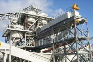 WIMA flat bottom delignating Classifiers in combination with an Eagle Iron Works Classifying Tank